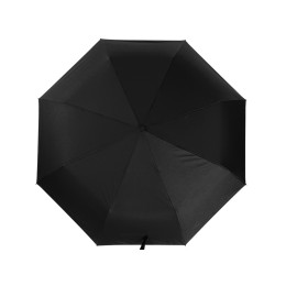Зонт-автомат Lumet с куполом из переработанного пластика, черный (P)