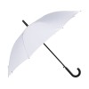 Зонт-трость Reviver с куполом из переработанного пластика, белый