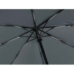 Зонт-автомат Lumet с куполом из переработанного пластика, серый