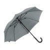 Зонт-трость Reviver с куполом из переработанного пластика, серый
