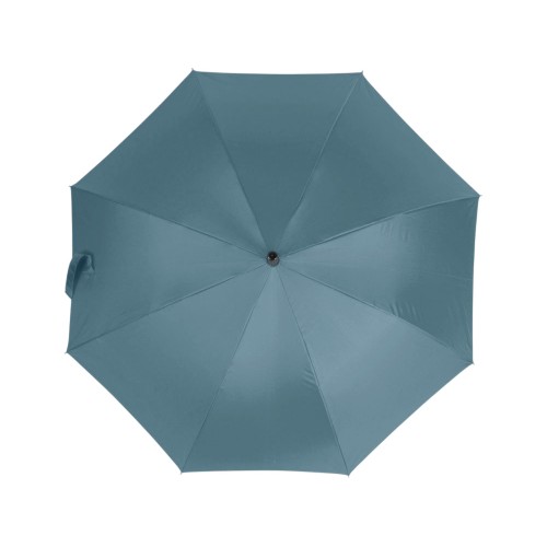 Зонт-трость Reviver с куполом из переработанного пластика, антрацит