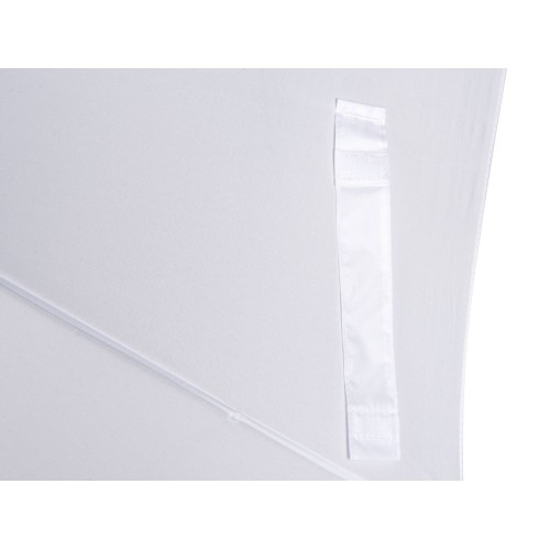 Зонт-трость Reviver с куполом из переработанного пластика, белый