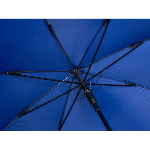 Зонт-трость Reviver с куполом из переработанного пластика, глубокий синий