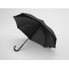 Зонт-трость Reviver с куполом из переработанного пластика, черный