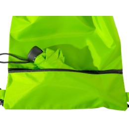 Зонт «Picau» из переработанного пластика в сумочке, зеленое яблоко