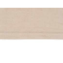 Плед флисовый Natty из переработанного пластика, бежевый со светло-розовой лентой