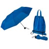 Зонт «Picau» из переработанного пластика в сумочке, синий