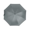 Зонт-трость Reviver с куполом из переработанного пластика, серый