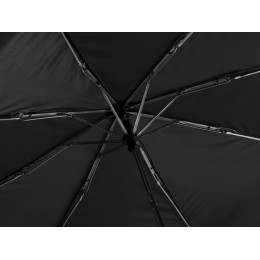 Зонт «Picau» из переработанного пластика в сумочке, черный