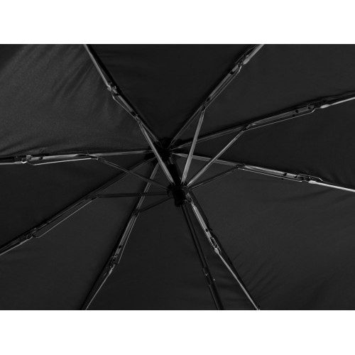 Зонт «Picau» из переработанного пластика в сумочке, черный