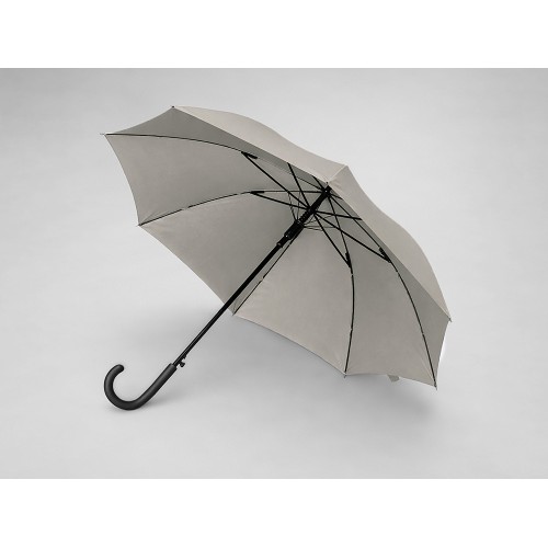 Зонт-трость Reviver с куполом из переработанного пластика, бежевый