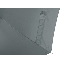 Зонт-трость Reviver с куполом из переработанного пластика, серый