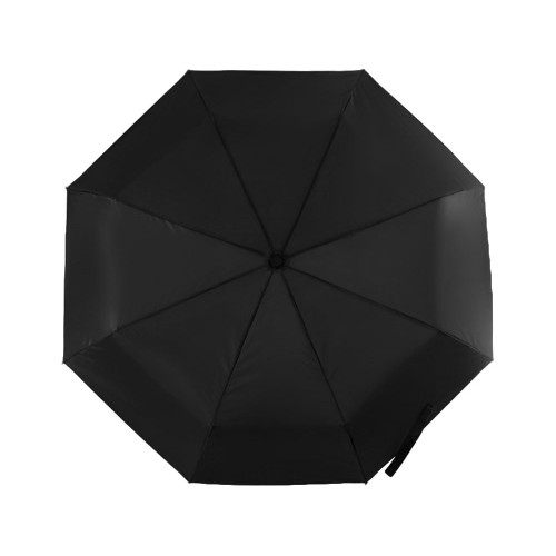 Зонт «Picau» из переработанного пластика в сумочке, черный