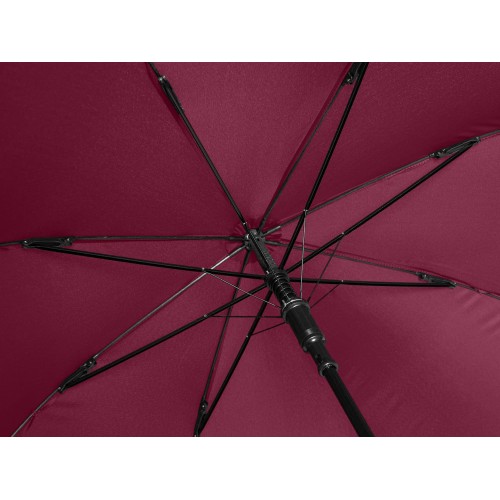 Зонт-трость Reviver с куполом из переработанного пластика, бордовый