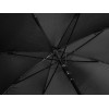 Зонт-трость Reviver с куполом из переработанного пластика, черный