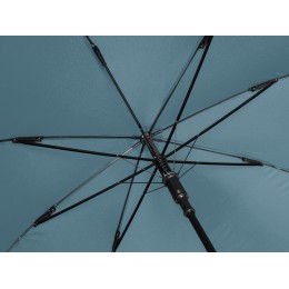 Зонт-трость Reviver с куполом из переработанного пластика, антрацит