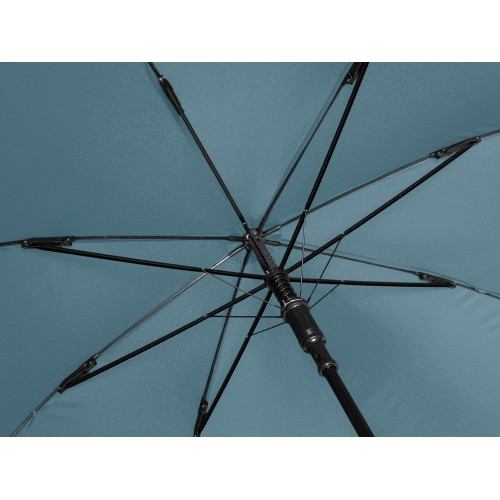 Зонт-трость Reviver с куполом из переработанного пластика, антрацит