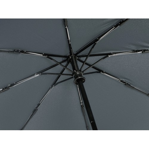 Зонт-автомат Lumet с куполом из переработанного пластика, серый (P)