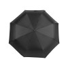 Зонт-полуавтомат Roof с куполом из переработанного пластика, черный
