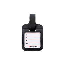 Бирка для багажа WENGER, черная, полиуретан, 9 x 14 x 1 см
