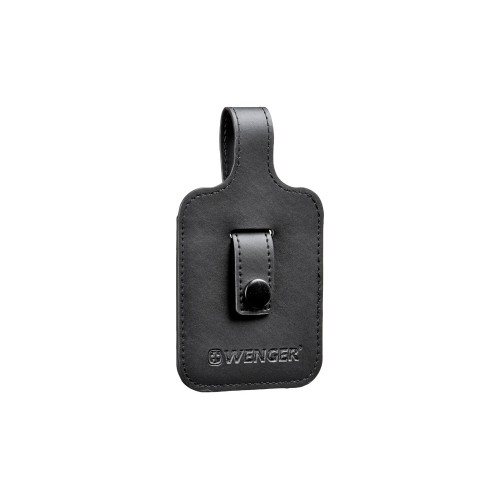 Бирка для багажа WENGER, черная, полиуретан, 9 x 14 x 1 см