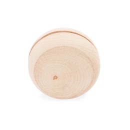 Деревянное йо-йо ROSKO с белым шнуром длиной 75 см, натуральный