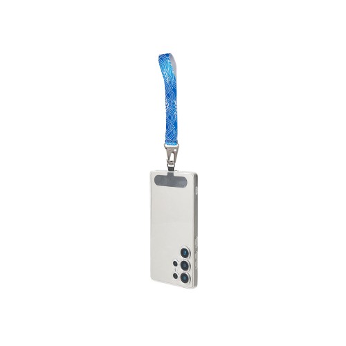 Ремувка под сублимацию с большим карабином и узким держателем для телефона из ПЭ