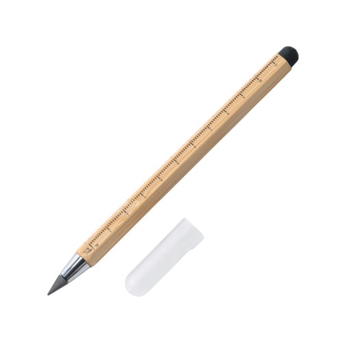 Вечный карандаш "Sicily Bamboo" из бамбука со стилусом и линейкой