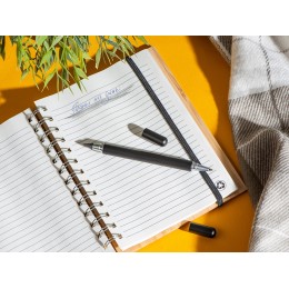 Металлическая ручка и вечный карандаш "Van Gogh" с рельефным покрытием, черный