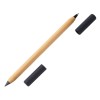 Вечный карандаш и ручка из бамбука "Black bamboo", натуральный и черный