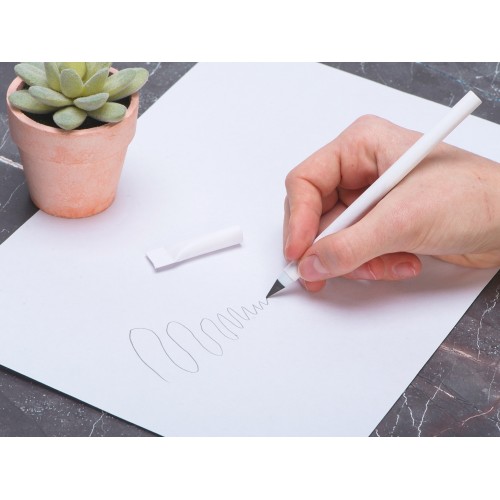 Вечный карандаш из переработанной бумаги "Recycled pencil", белый (Р)