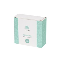 Свеча в декоративном стакане "Geometry", черный