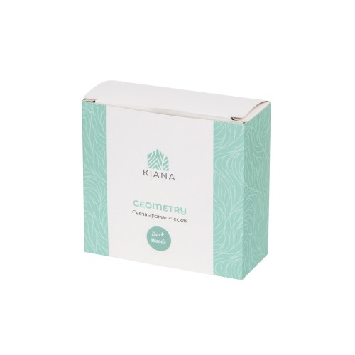 Свеча в декоративном стакане "Geometry", черный