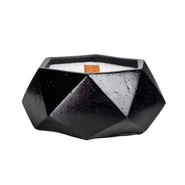 Свеча в декоративном стакане "Geometry", черный