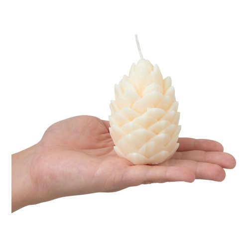 Свеча "Шишка", молочный