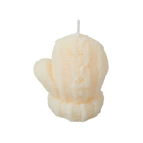Свеча "Рукавичка", молочный
