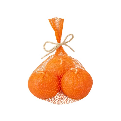 Набор свечей "Мандарины в сетке", оранжевый