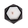 Свеча в декоративном стакане "Geometry", черный