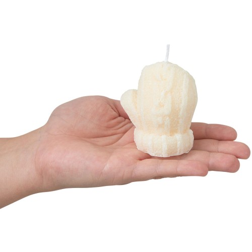 Свеча "Рукавичка", молочный