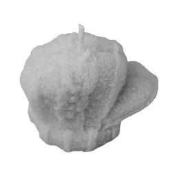 Свеча "Рукавичка", серый