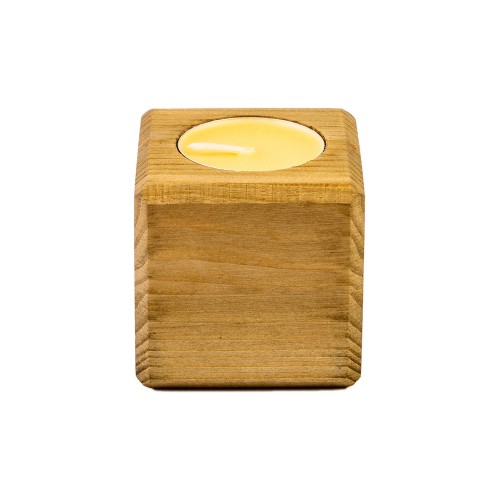 Свеча в декоративном подсвечнике, орех, манго