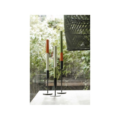 Originalhome Eden диагональные свечи - набор из 3 штук - Зеленый яркий