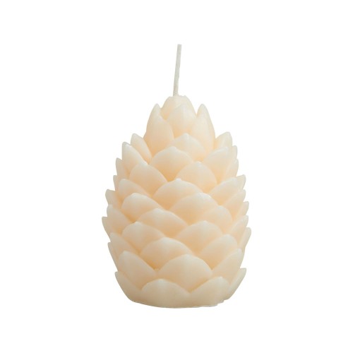 Свеча "Шишка", молочный
