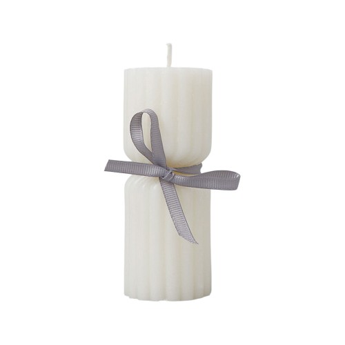 Набор свечей с гранями "Vela", темно-серый, белый