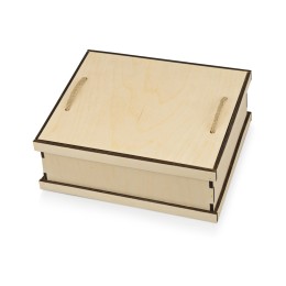 Подарочный набор с кофе, чашками в деревянной коробке "Кофебрейк"