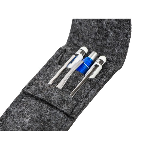 Футляр для ручек из RPET-фетра "Felt", серый