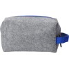 Органайзер для электроники и проводов "Felt" из RPET-фетра с ручкой, серый с синим