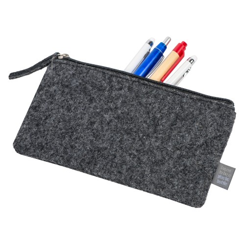 Пенал из RPET-фетра "Felt", серый