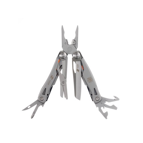 Мультитул Stinger, 106 мм, 15 функций, сталь/АБС-пластик, оранжевый, в комплекте нейлоновый чехол