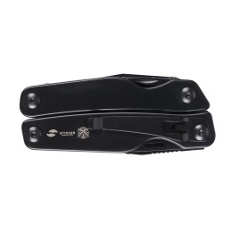 Мультитул Stinger, 100x40 мм, 11 функций, сталь, чёрный, в комплекте нейлоновый чехол